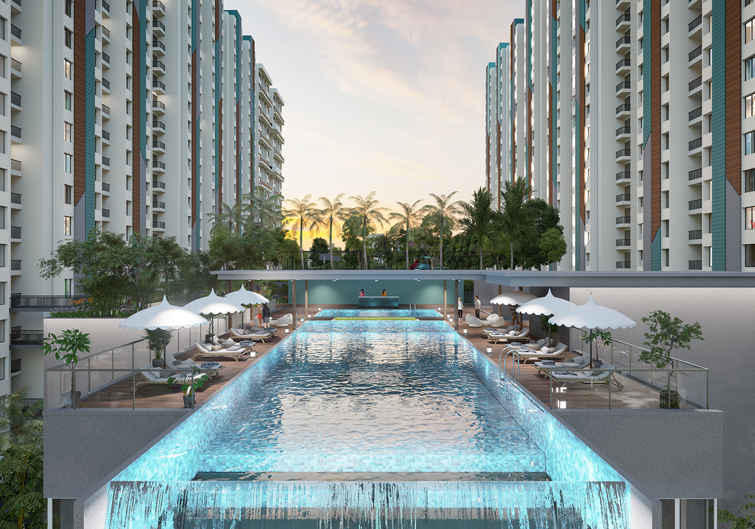 Exterior view of Kohinoor Regalia Towers &mdash; photo gallery, images, brochure, amenities, cost sheet, price breakup, availability details, RERA number, RERA certificate, possession date, layout plan, logo, floor plan, master plan, and location map showcasing project highlights and features.